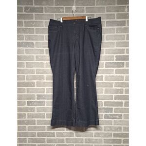Lane Bryan Womens‎ Straight Leg High Waist Dark Wash Jeans Size 20
